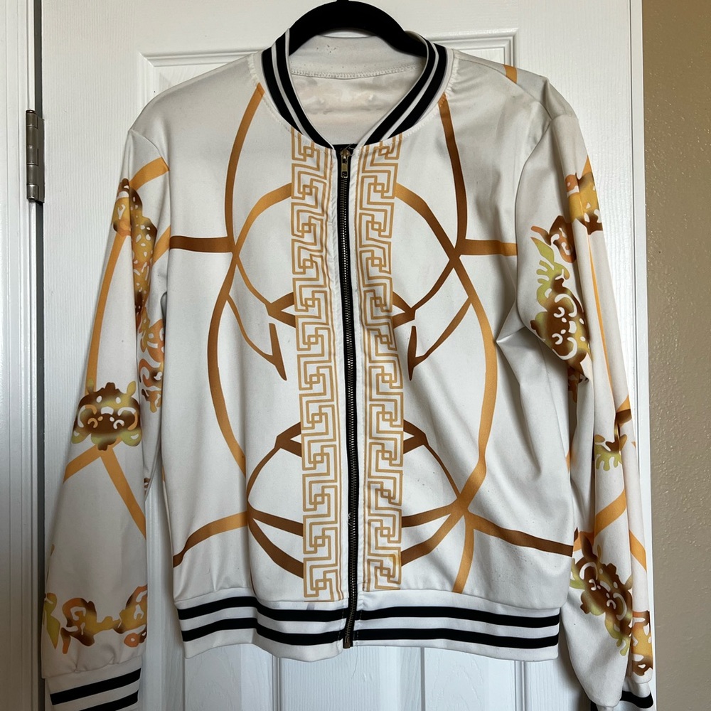 Jacket with gold and black detail